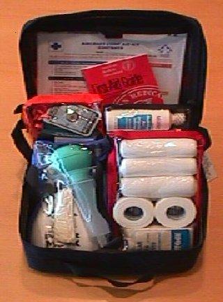 02-25-10 F900EX EASY PAGE 4 / 12 CODDE 1 FIRST AID KIT There is one first aid kit usually located in the LH crew closet. It is composed of medications, bandages, and check-up equipment.