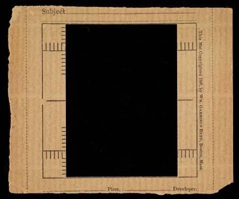 Labels and inscriptions Stieglitz was careful in organizing, labeling and presenting his lantern slides.