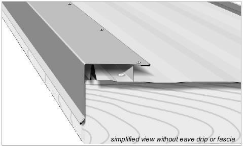 Surface screws are simply installed at intervals along the face of the trim.
