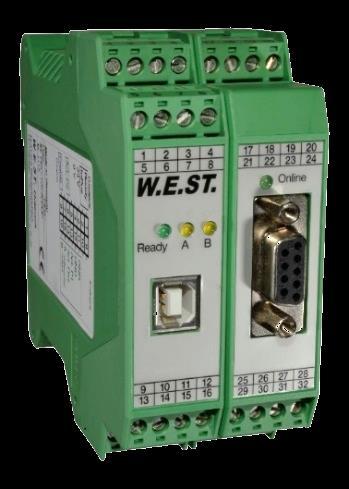 30 CSC-156-U-SSIC + PCK-306-C Synchronization system with pressure limitation control, SSI and Profibus interface for 2 to 4 axes With a system consisting of one PCK-306 and up to four CSC-156
