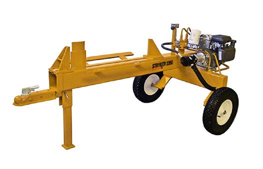 EVERY STRYKER LOG SPLITTER IS... A 2-WAY LOG SPLITTER All STRYKER log splitters feature the hallmark 2-way splitting action, splitting on both the forward and reverse stroke, and doubling productivity.