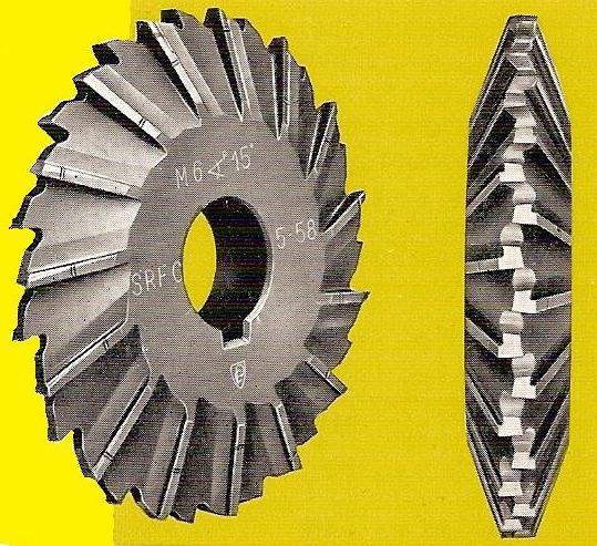 The profile of a specific milling cutter corresponds exactly to the shape of space between two teeth of the with the smallest of teeth of the range.