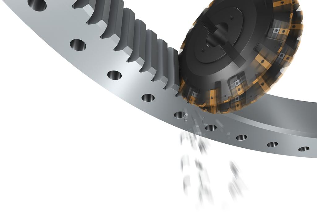 in the same module range. Double disc Double s are roughing tools that machine two tooth gaps at the same time, keeping the machining allowance on the gear profile down to a minimum.