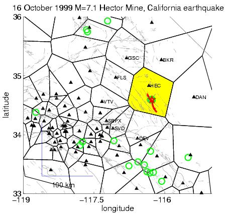 182 Figure 5.1: Map of SCSN stations that recorded ground motions from the 16 October 1999 M = 7.1 Hector Mine, California earthquake.