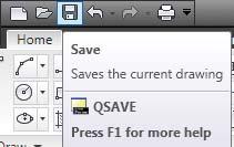 After the fi rst time save, you can click this button or use shortcut Ctrl+S to save