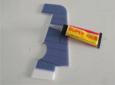 hot glue sticks as shown picture  Install the