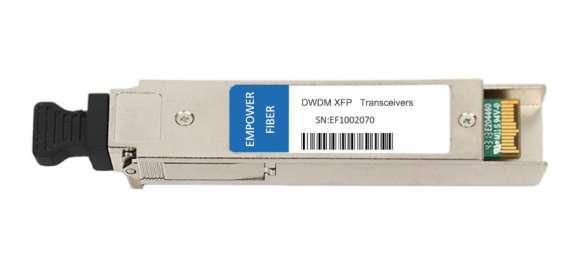 EMPOWERFIBER 80km DWDM XFP Optical Transceiver EXD-XX192-08C Features Wavelength selectable to C-band ITU-T grid wavelengths Suitable for use in 100GHz channel spacing DWDM systems XFP MSA Rev 4.