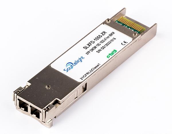 XFP DWDM 10G 40Km ER SLXFD-10XX-ER Overview Sourcelight DWDM XFP Transceiver exhibits excellent wavelength stability, supporting operation at 100 GHz channel, cost effective module.