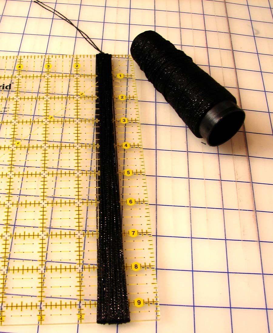 Mark the center ends of the table runner; this will be your pivot point. 10.