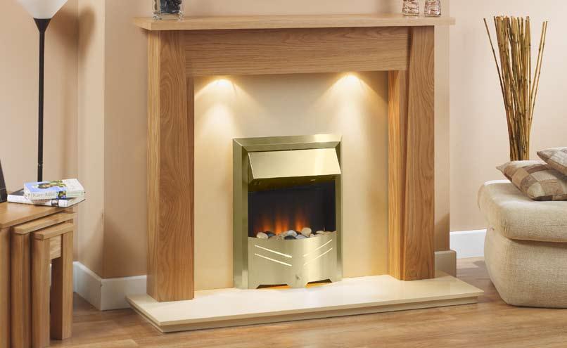 To compliment the standard clear oak model, we have added the warm and chic
