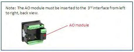 4.3.4 Terminals of AO module (PMAC770-AO): Analog Output Module (One meter can add one AO module only) No.