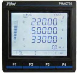 6.2 Keys 6.2.1. General Information PMAC770 has a back-light LCD, user-friendly display. Users can query/ set different information by 4 keys according to the menu prompt.