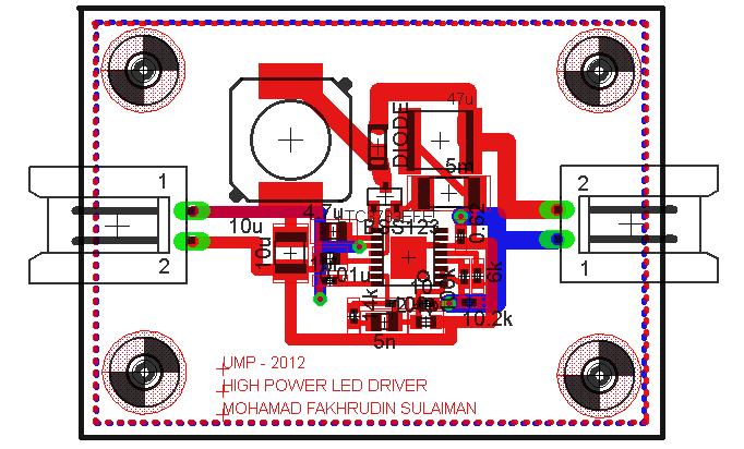 Fig. 4. PCB layout for the Current Mode Control for Boost Converter Fig. 6 Waveform of Input voltage and output voltage Fig. 5. PCB for the Current Mode Control for Boost Converter Fig.