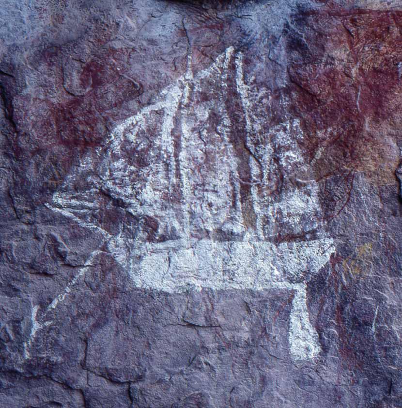 Only a few rock-art depictions of watercraft can be precisely correlated to particular known vessels Rock-art sites spread widely across Australia provide a rich record of culture contact and the