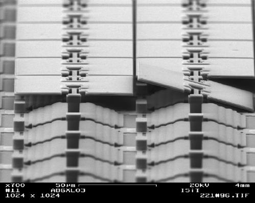 Example: infrared digital micro mirror array final device Mirror array