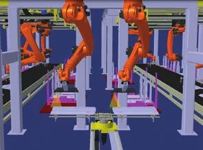 Simulation programs help to select the specific robot and its position with reference to the part under test.