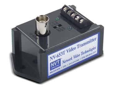 control signal up to 750ft (225m) Transmit with another passive NVT transceiver up to 750ft (225m) Transmit up to 3,000ft if used with an NVT active receiver Male BNC Transmit with another passive