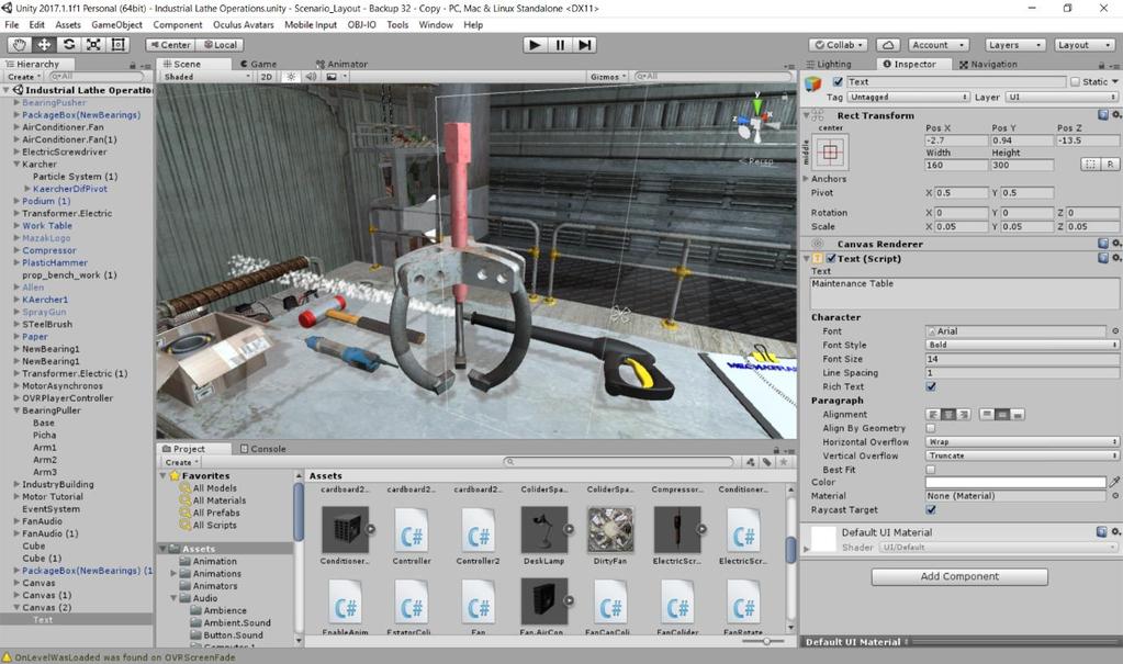 18 Figure 8 Bearing Puller in the Virtual Scenario The trainee has to identify the tool and use it correctly in the virtual environment to be able to complete the procedure successfully.