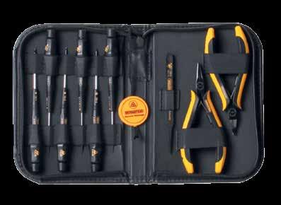 ELECTRONIC SERVICE Tool-SETS special service sets for the maintenance and repairing of mobile phones and other high sensitive IT Instruments.