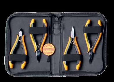 Accent EUROline 2270 Accent 9-piece set dissipative tools with bright steel polished pliers. Weight: 0.