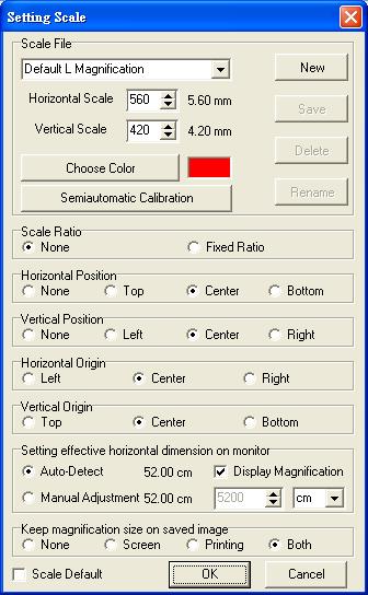 (5) Setting scale The setting scale dialog box show in Fig.5-50. The following several to explain operation Fig.