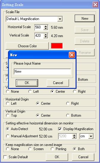 Create a new scale file Click new button than it will pop up shown in Fig.