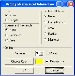 Fig.5-65 Scale information setting dialog The precision is refers to under the decimal point of effective number of digits. The effective number of digits can be adjusted.