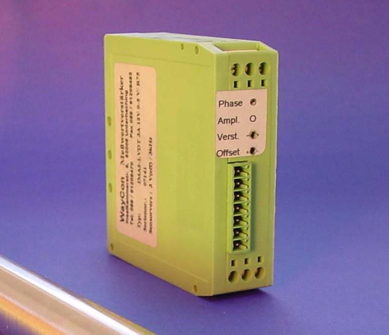 - 4 - External electronics IMA Dimensions: external electronics IMA (for DIN-rail mounting) connection: The external electronics IMA2-LVDT is designed to be installed in switch cabinets (DIN-rail