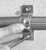 Inspect the frame for sharp edges or Tek screws that could damage the covers. Reinstall the Tek screws if necessary (or rotate the pipes) and remove or tape any sharp edges. 4.