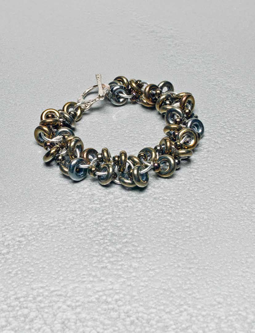 decadent confection bracelet A well-known and popular weave originally known as Shaggy Loops, this bracelet feels
