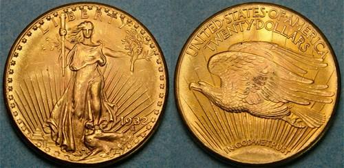 ms63. On the other end of the spectrum is the $20 gold.