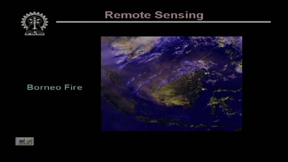(Refer Slide Time 13:09) This is another application of the remote sensing images.