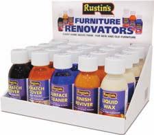 Renovators - for wood SURFACE CLEANER Is a blend of powerful solvents, which will remove accumulated wax and dirt from furniture without harming the original finish.