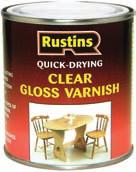 Indoor Wood Finishes QUICK-DRYING CLEAR VARNISHES A clear hard wearing coating for all interior woodwork which has the