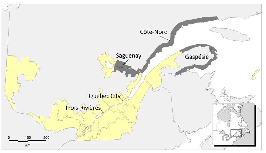 focuses on the harmonization of existing census data series and expansion of the geographical coverage to include two urban environments (Quebec City and Trois-Rivières) and three regions mixing