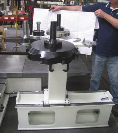 Features n F100 machines incorporate the use of a large diameter hard chromed spindle, utilizing high precision angular contact bearings and automatic lubrication.