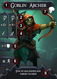Cards Enemy Card 2. Number of dice to roll 3. Attack modifier 4.