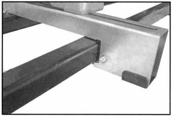 Attach the (2) machine mounts to the tool using M8 x 35mm carriage bolts (F) at each tool mounting point. See Figure 3.