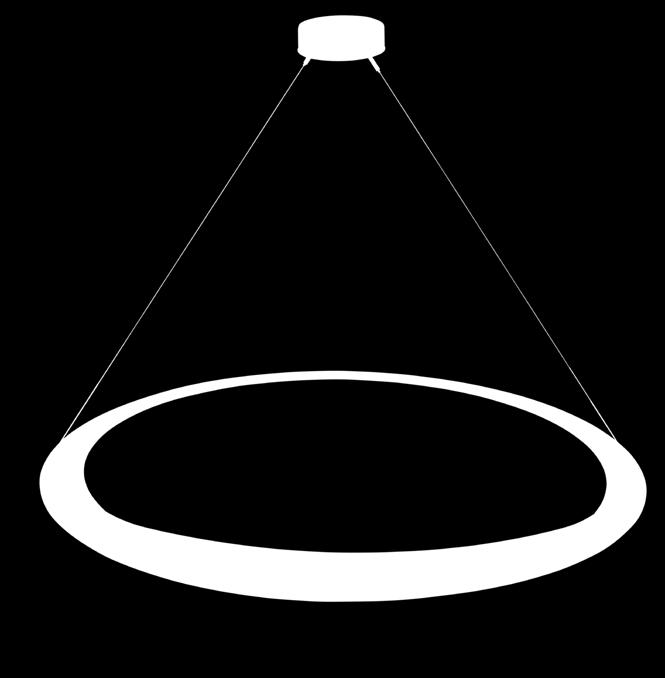 (left) penumbra pendant 139810 36" w x 2" d dedicated LED lamping shown: dark smoke
