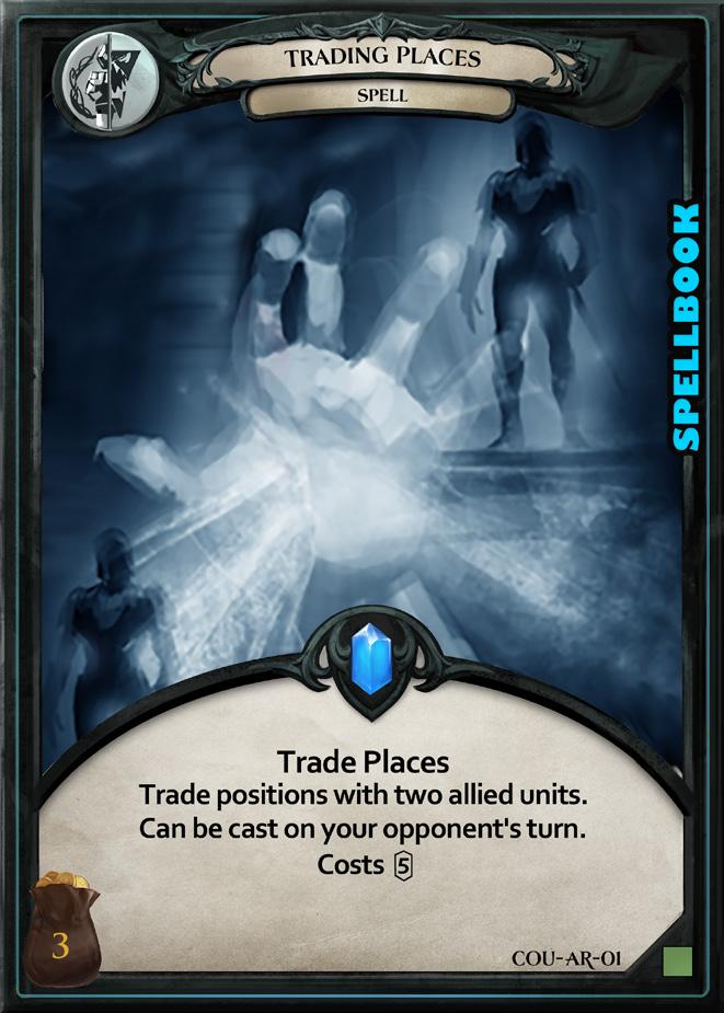 Frequently Asked Questions Trading Places - This spell card can be played during your turn at any time.