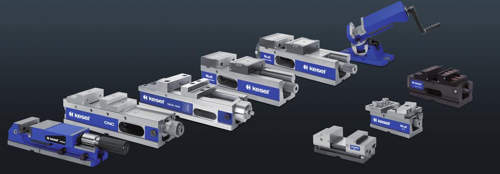 Clamping systems Clamping systems Overview Kesel ARNO The conventional one Universal high pressure vice with narrow body design for conventional machines.
