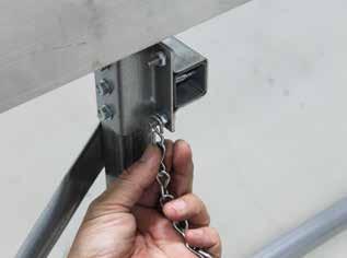 7 INSTALL SAFETY CHAINS Assembly Instructions ATTENTION: