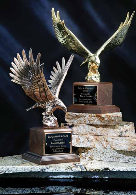 Leadership Awards Eagle 3844.9 AAccording to legend, the eagle represents strength, courage, wisdom, intuition, knowledge and creativity.