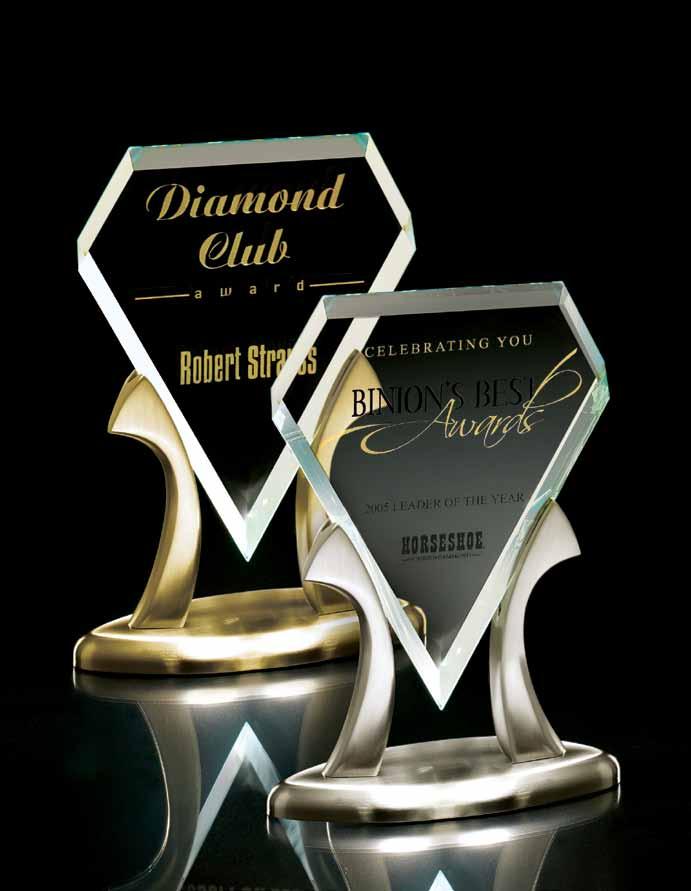Metal & Glass Awards Metal combines with starfire glass to become a masterpiece of 9840.29 achievement.