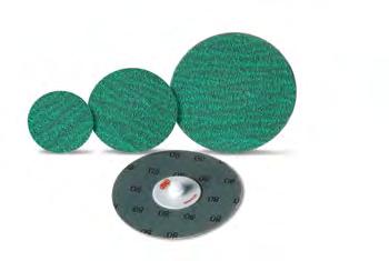 99 ZR Series Quick-Change Sanding Discs Features Variety of quick-change fastening systems Zirconia alumina grain Cooler-running 2-ply construction Benefits Instant disc changes; disc is centered;