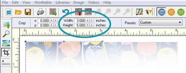 15. On the Precision Bar at the top, type 3.000 for both Width and Height.