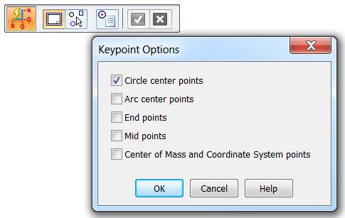 Coordinate Dimensions Place many coordinate dimensions at one time. Automatic Coordinate Dimension Command Set filter for circle center points only.