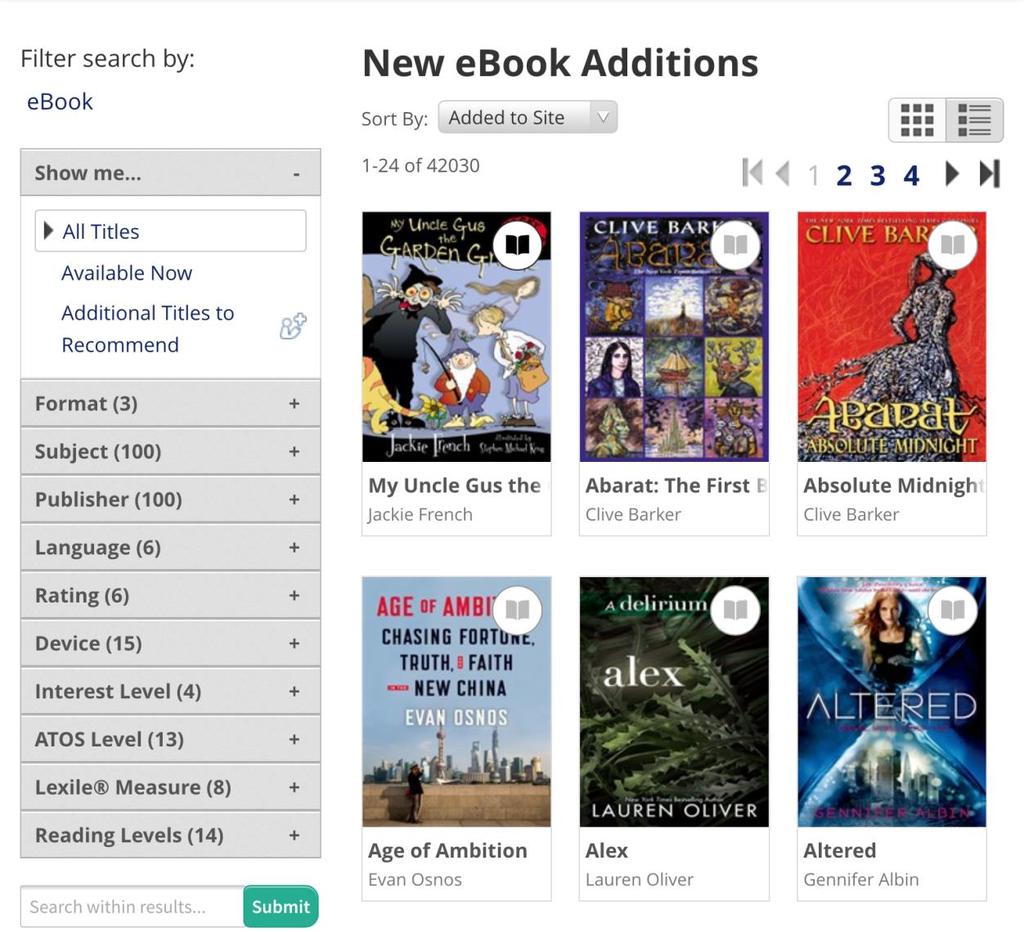 e-reader 15 Advanced Searching There are many e-books on our Overdrive site and it can be overwhelming to search through all of them especially when many seem to be checked out.