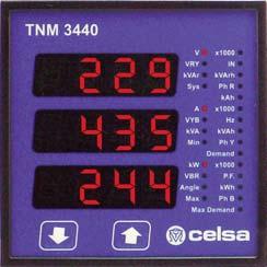 TNM 3410 / 3420 / 3430 / 3440 Universal measuring instrument True RMS measurement User-friendly programing Four different types for optimal specification RS485 interface For 3- or 4-wire connection