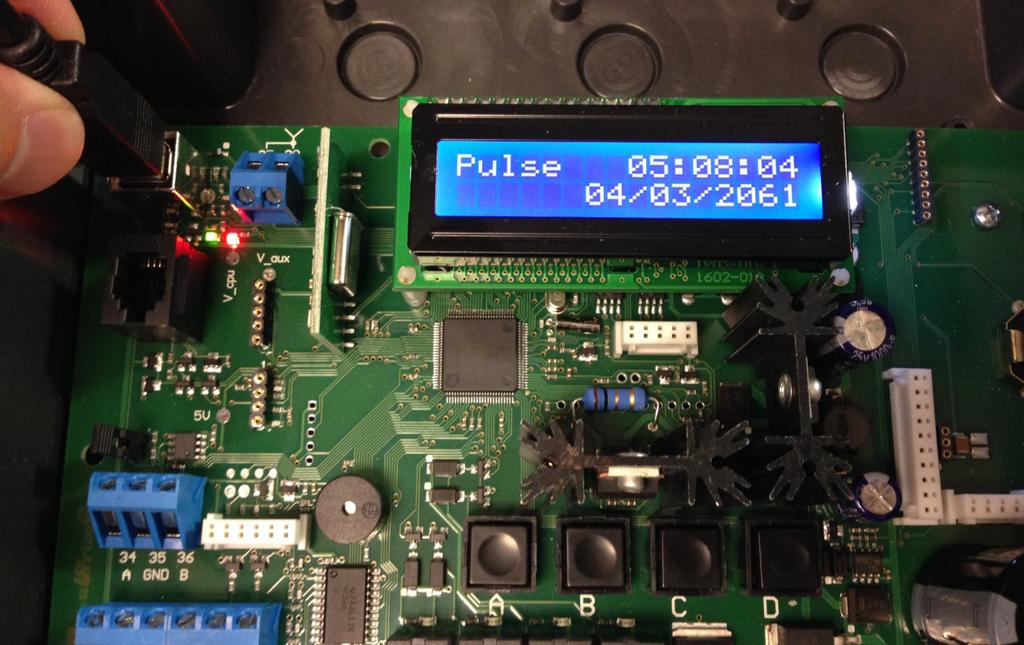 STEP 3: Plug in USB The pulse will continue its initial setup and will stop at the Pulse s main screen.